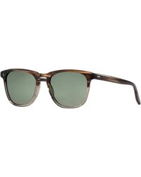 Barton Perreira - Gestreifte braun/grüne sonnenbrille,cutrone sonnenbrille in havana/braun - Lyst