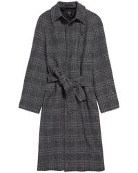 Balenciaga - Wollen Jas Met Riemsluiting - Lyst