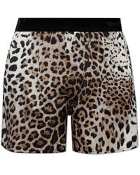 Tom Ford - Zijden Boxershorts Met Dierenprint - Lyst