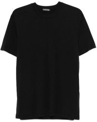 Tom Ford - Lyocell Katoen T-Shirt Met Ronde Hals - Lyst