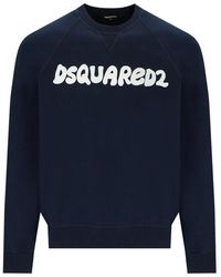 DSquared² - Coole blaue logo sweatshirt - Lyst