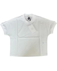 Versace - Wit Katoenen T-Shirt Met Medusa-Detail - Lyst