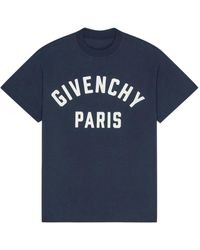 Givenchy - Blaue T-Shirts Und Polos Mit Patch - Lyst