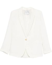 forte_forte - Jassen ,Wit ,Leer My Jacket Crystal - Lyst