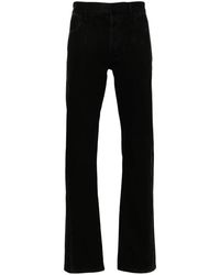 McQueen - Jeans ,Zwart ,Denim Zwarte Logo Patch Denim Jeans - Lyst