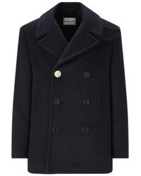 Givenchy - Jassen ,Blauw ,Wol Double-Breasted Caban - Lyst