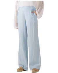 Fiveunits - Broeken ,Blauw ,Blauwe Veelzijdige Pantalon Voor Zonnige Dagen - Lyst