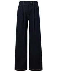 Max Mara - Wijde Broek Met Plooien - Lyst