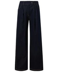 Max Mara - Wijde Broek Met Plooien - Lyst