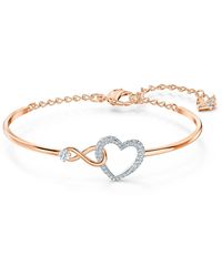 Swarovski - Accessoires ,Roze Infinity Armband, Stijlvol Accessoire - Lyst