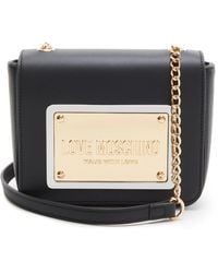 Love Moschino - Schwarze Kunstleder Crossbody Tasche - Lyst