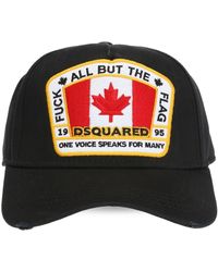 DSquared² - Flag Patch Baseball Cap - Lyst