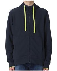 Blauer - Hoodies & Sweatvesten ,Blauw ,Katoen Blauwe Hoodie Met Rits Van Katoen - Lyst
