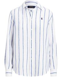 Polo Ralph Lauren - Camisa a rayas de lino - Lyst
