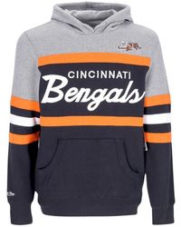 Mitchell & Ness - Hoodies & Sweatvesten ,Veelkleurig ,Katoen Cinben Zwart Nfl Headcoach Hoodie - Lyst
