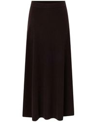 Windsor. - Rokken ,Bruin ,Wol Fijngebreide Midirok - Lyst