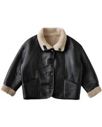 Just things we like - Jassen ,Zwart ,Wol Jun Reversible Shearling Jacket - Lyst