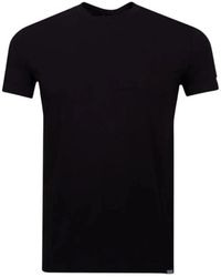 DSquared² - Tops ,Zwart ,Katoen Zwarte T-Shirt Met Korte Mouwen Urban Stijl - Lyst