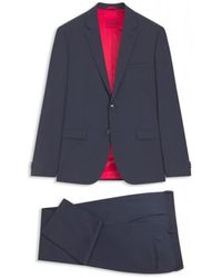 HUGO - Kostuums ,Blauw ,Wol Arti-Hesten 253X-Mh Suit - Lyst