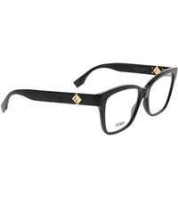 Fendi - Accessoires ,Zwart ,Stijlvolle Zonnebril Met Uniek Design - Lyst