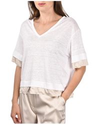 Gran Sasso - Overhemden ,Crème Sweater Collectie - Lyst
