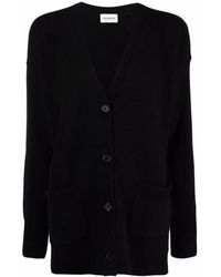 P.A.R.O.S.H. - Cardigan in lana e cashmere nero - Lyst