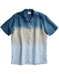 NN07 - Camicia di lino a maniche corte miyagi - Lyst