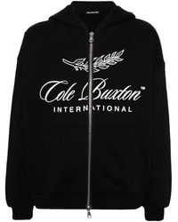 Cole Buxton - Hoodies & Sweatvesten ,Zwart ,Katoen Zwarte Grafische Print Hoodie - Lyst