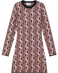 Fendi - Kleedjes ,Roze ,Korte Roze Jurk Abito Donna Corto - Lyst
