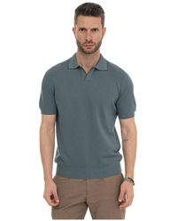 Gran Sasso - Tops ,Groen ,Katoen Short Sleeve Polo Shirt - Lyst