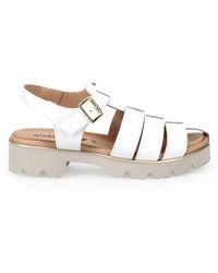 Sangiorgio - Flat Sandals - Lyst