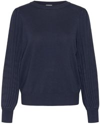 Kaffe - Ronde Hals Gebreid - Lyst