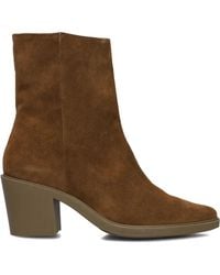 Lina Locchi - Braune Wildleder Stiefeletten - Lyst