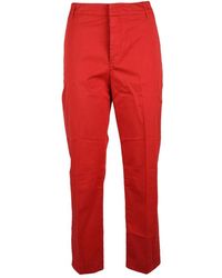 Dondup - Broeken ,Rood ,Katoen Nima Chinos - Lyst