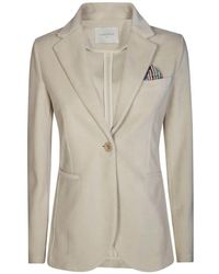 Circolo 1901 - Slim Lange Velours Jas - Lyst