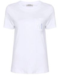 Max Mara - Tops ,Wit ,Katoen T-Shirt Madera - Lyst