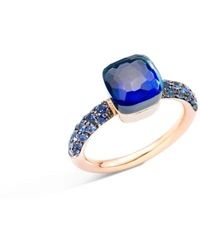 Pomellato - Blauer london topas und blauer saphir ring - Lyst