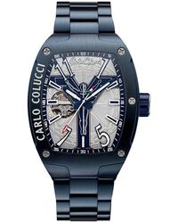carlo colucci - Elegante Edelstahl-Uhr Mit Faltschließe - Lyst