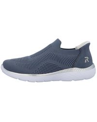 Rieker - Blaue Slip-On Sneakers Mit Flexibler Sohle - Lyst