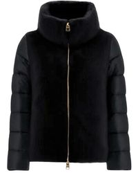 Herno - Jassen ,Zwart ,Nylon Cape - Lyst