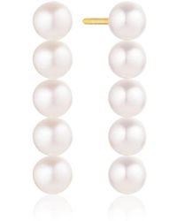 Sif Jakobs Jewellery - Padua cinque ohrringe mit zirkonia und perlen - Lyst