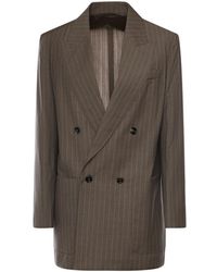 Max Mara - Jassen ,Bruin ,Wol Double-Breasted Blazer - Lyst
