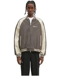 Represent - Jassen ,Groen ,Wol Raglan Varsity Jacket - Lyst