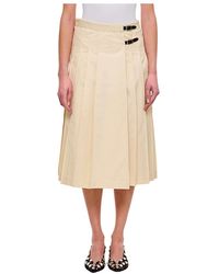 DURAZZI MILANO - Plissee-Midi-Rock - Lyst