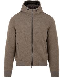 Moorer - Hoodies & Sweatvesten Gewatteerde Jas Met Ritssluiting - Lyst