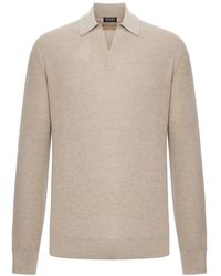 ZEGNA - V-Neck Knitwear - Lyst
