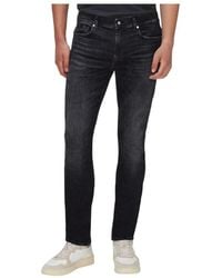 7 For All Mankind - Slim Fit Jeans - Lyst