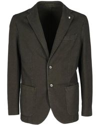 L.B.M. 1911 - B.M. 1911, ,Jassen ,Groen ,Katoen Stijlvolle Jas Voor Mannen - Lyst
