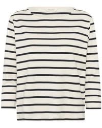 Part Two - Gestreiftes T-Shirt Mit ¾-Ärmeln - Lyst