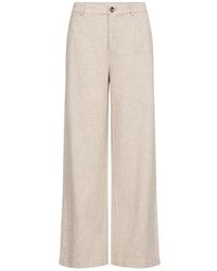 Part Two - French Oak Melange Wide Leg Broeken - Lyst